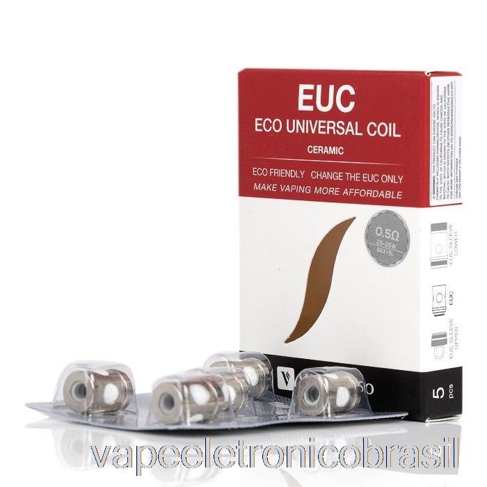 Vape Vaporesso Vaporesso Euc Bobinas De Substituição 0,5ohm Cerâmica Euc Ss316l